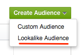 Create Lookalike Audience - Facebook Ads