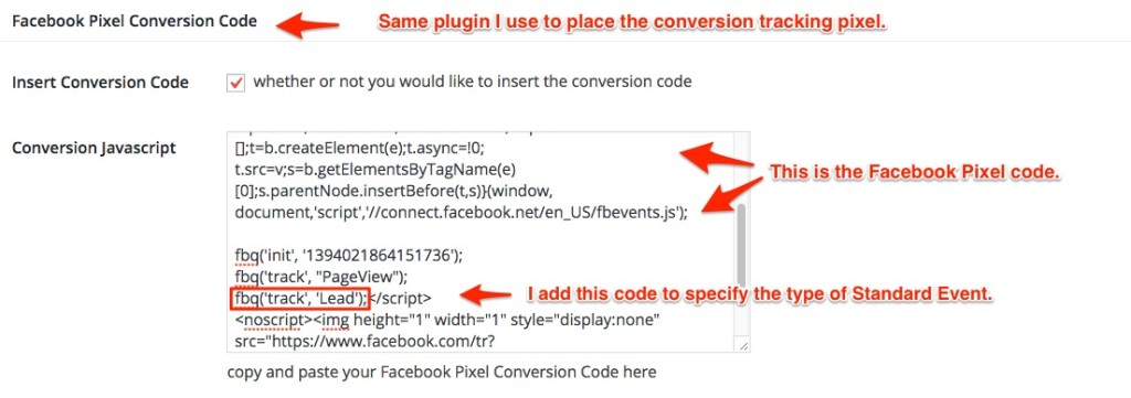 Tracking Conversions through Outgrow Content using Facebook Pixel