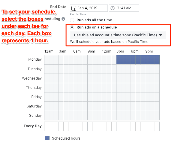 Facebook Ads Scheduling: Dayparting